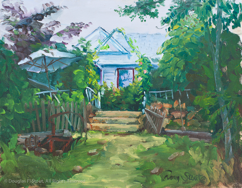 Entry with Umbrella, Angels Camp, CA